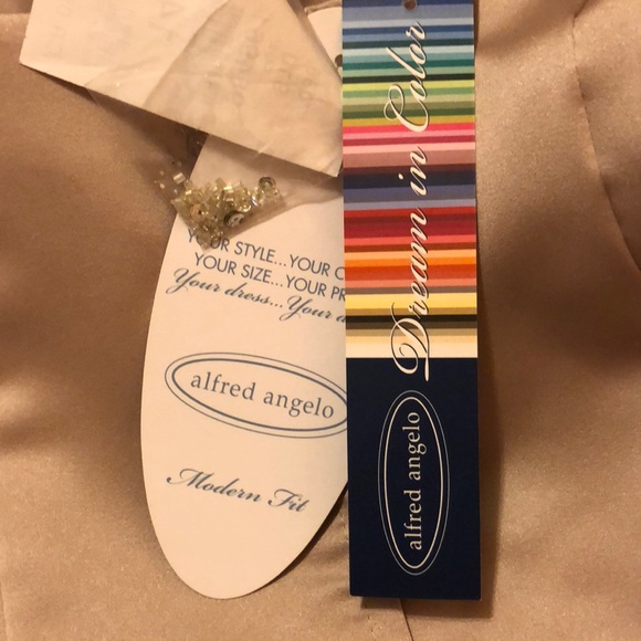 Bride Mother Satin & Chiffon Top Beading & Sequins - Picture 5 of 5